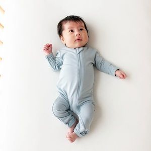 Kyte Baby | Zippered Romper in Fog